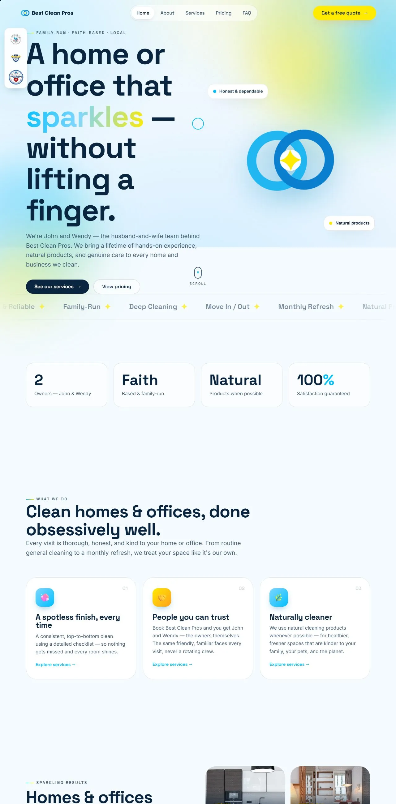 Best Clean Pros website